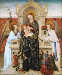 Virgin with Child, Angels, and Donor Family